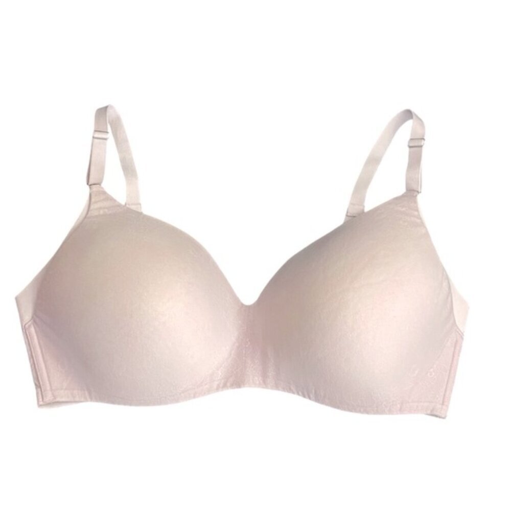 La Vie En Rose Women's Lilac Sleekback Floral Wireless T-Shirt Bra